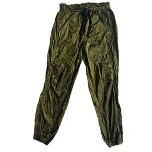 Free People Movement Back to the Future Pull-On Pants Joggers Olive Green Medium